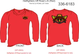 336-6183 T-Shirt, Long Sleeve, Hellfighters Off Road Members (Red)