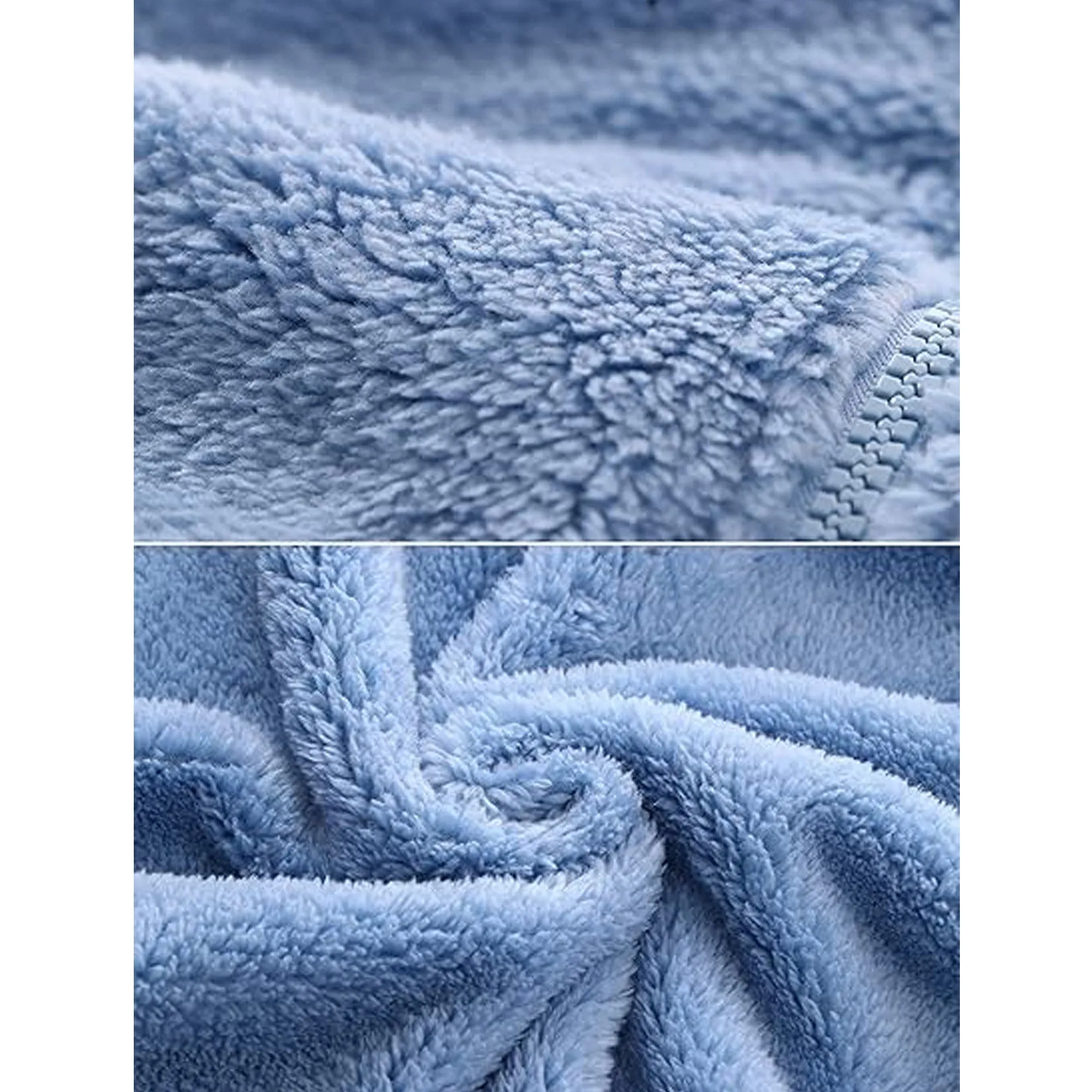 Babymoon Winter Baby Boys & Girls Sweater Kids Jacket Zipper Cardigan | Skyblue