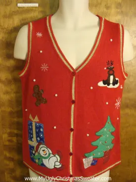 Enjoying the Holidays Funny Christmas Sweater Vest