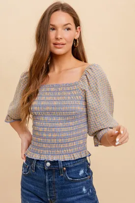 Gingham Blouse Style 3181