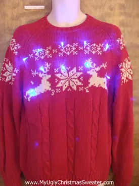 Light Up Cheesy Christmas Sweater