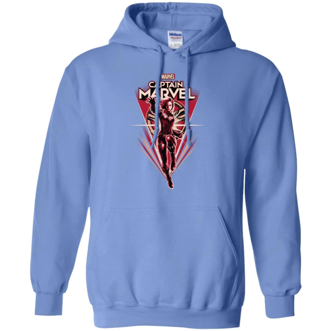 Marvel Captain Marvel Retro Style Flight Pullover Hoodie Sweatshirt