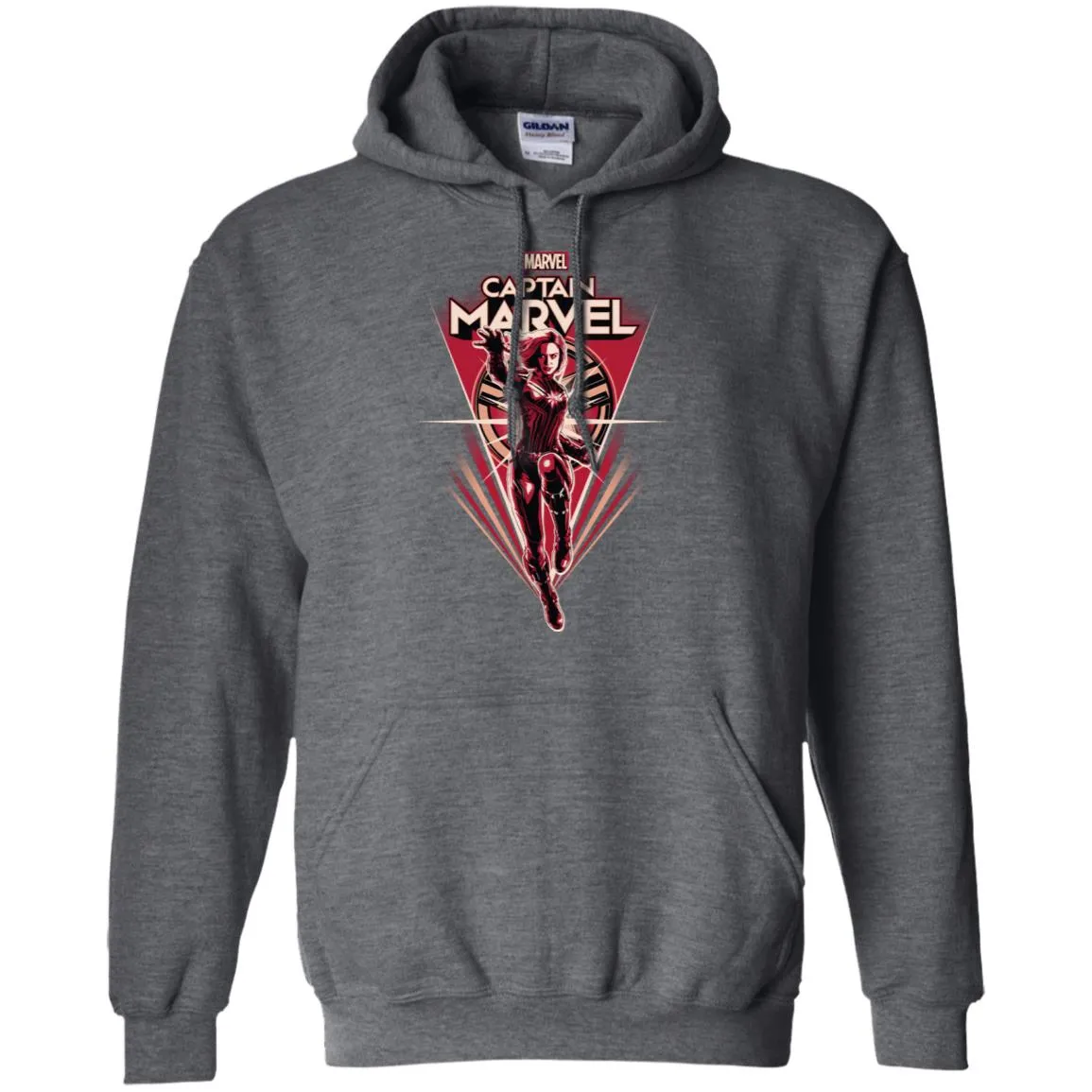 Marvel Captain Marvel Retro Style Flight Pullover Hoodie Sweatshirt