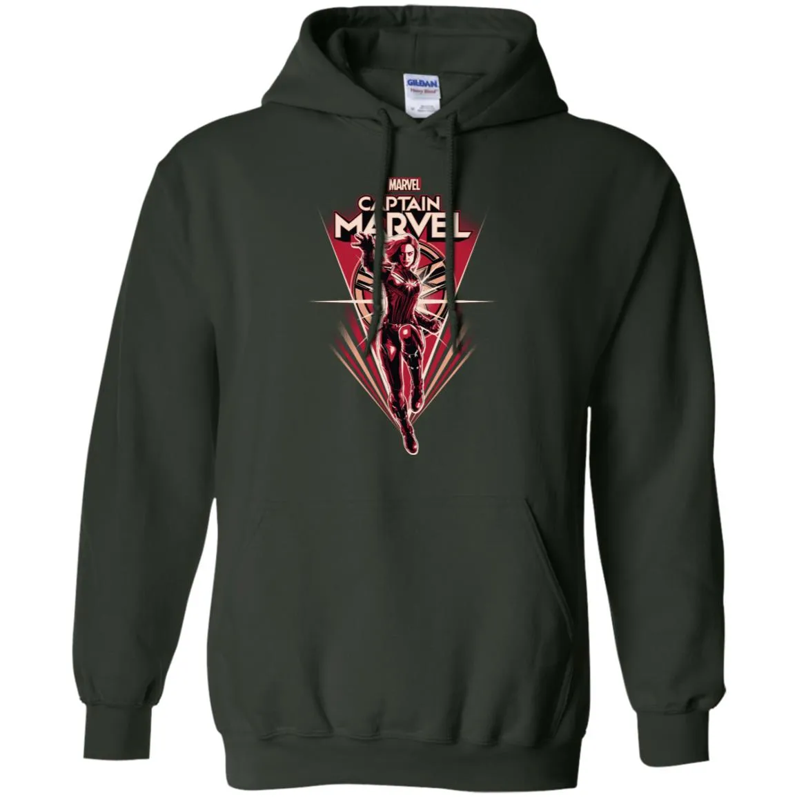 Marvel Captain Marvel Retro Style Flight Pullover Hoodie Sweatshirt