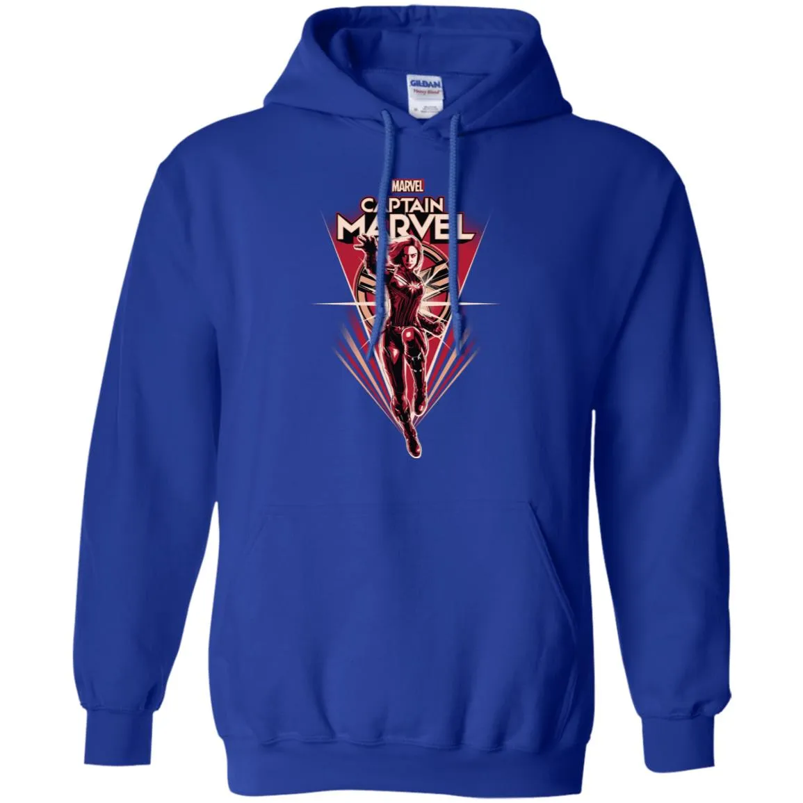 Marvel Captain Marvel Retro Style Flight Pullover Hoodie Sweatshirt