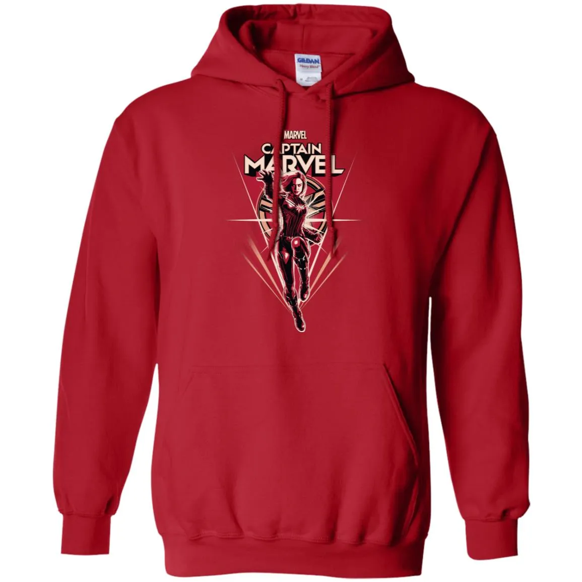 Marvel Captain Marvel Retro Style Flight Pullover Hoodie Sweatshirt