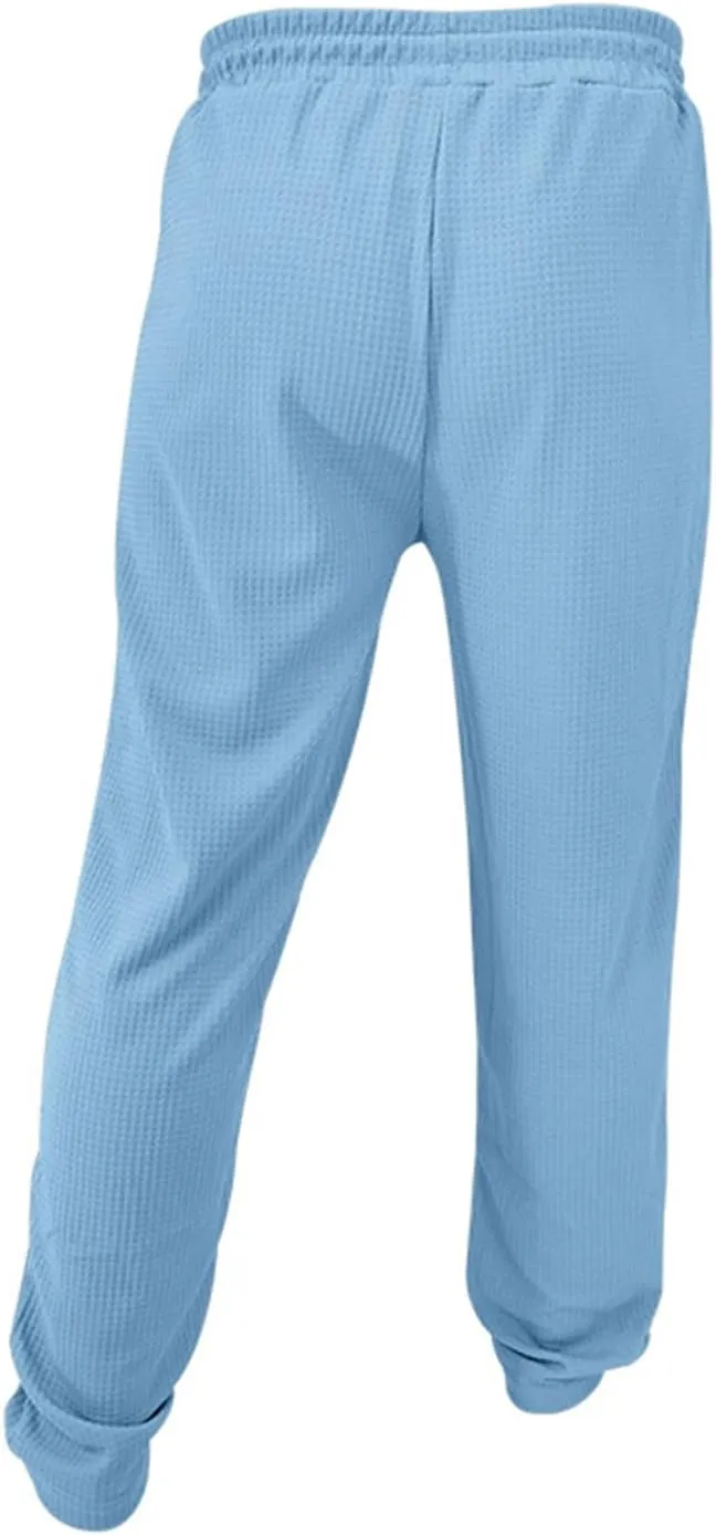 Mens Lightweight Loose Fit Elastic Waist Drawstring Wide Leg Summer Beach Yoga Pajama Lounge Sleep Trouser Pants