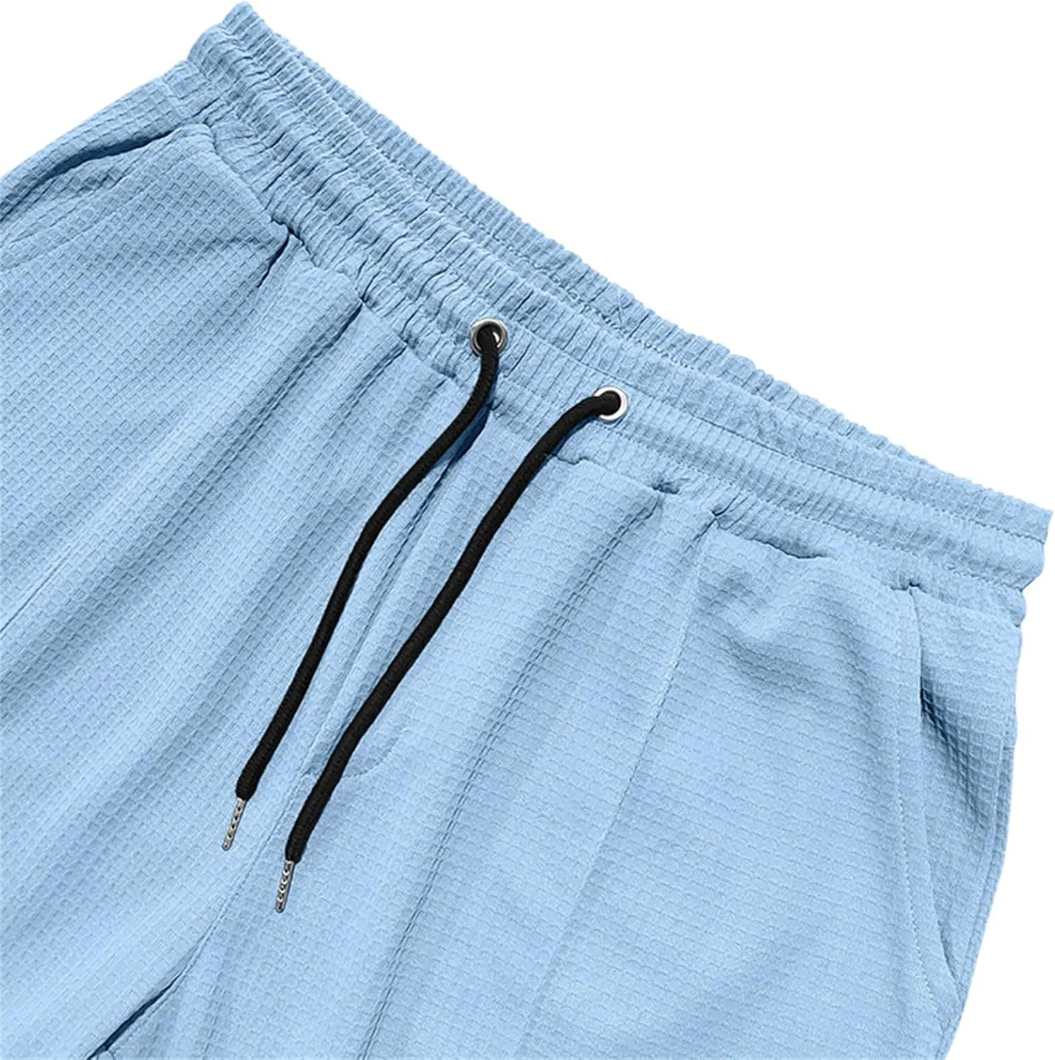Mens Lightweight Loose Fit Elastic Waist Drawstring Wide Leg Summer Beach Yoga Pajama Lounge Sleep Trouser Pants