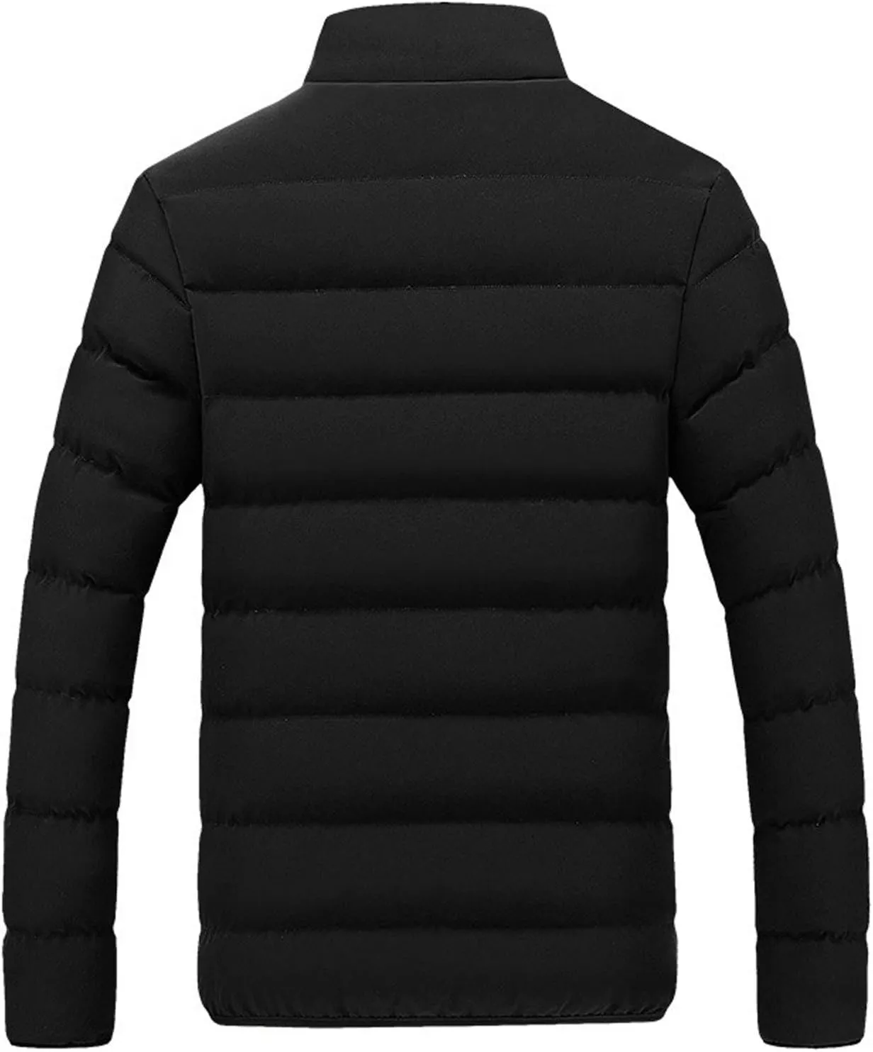 Men's Lightweight Puffer Jacket Packable Down Coat Stand Collar Quilted Jacket Slim Fit Insulated Jacket Winter Outwear