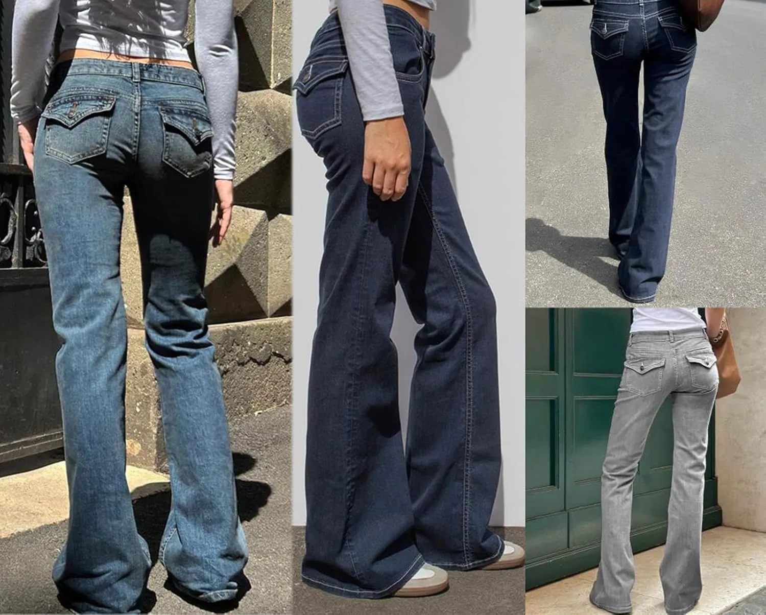 Mxiqqpltky Low Waist Bell Bottom Jeans for Women Y2k Straight Leg Stretch Bootcut Jeans Boyfriend Flare Denim Pants