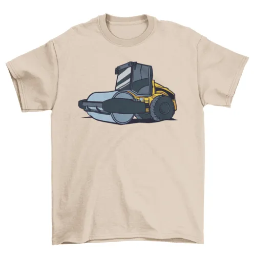Steamroller machine heavy equipment t-shirt