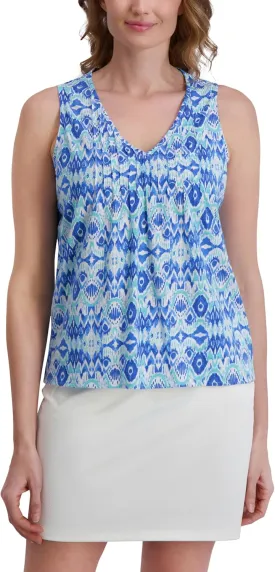 Stella Parker Women's V-Neck Blouse  Flowy Lightweight Top for Casual, Work, Travel, Or Resort Wear