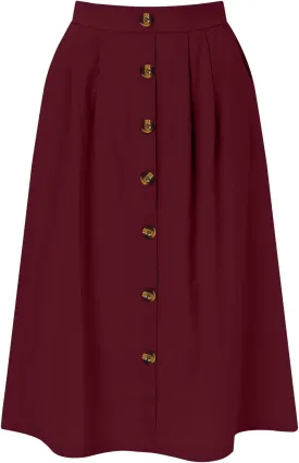 Women 2023 Summer Spring Skirt Women Long Button Skirt Solid Color High Waist Fashion Casual A Line Denim Pencil