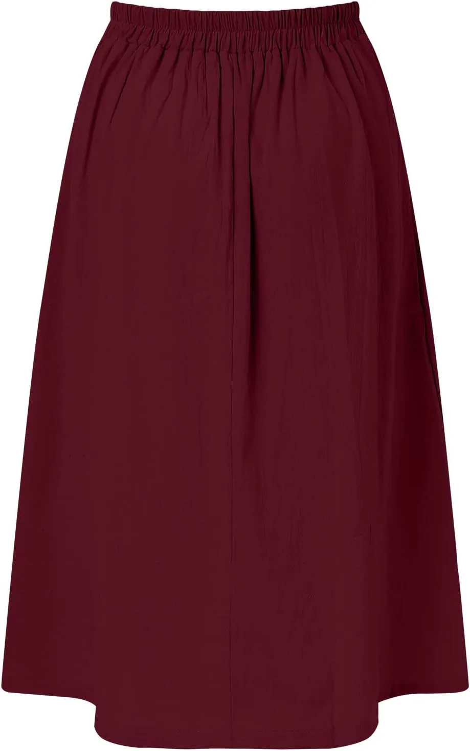 Women 2023 Summer Spring Skirt Women Long Button Skirt Solid Color High Waist Fashion Casual A Line Denim Pencil