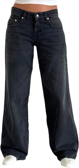 Women's Wide Leg Boyfriend Jeans Straight Leg Denim Pants Low Rise Baggy Casual Loose Jeans